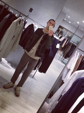 「Scye（サイ）のアイテム（シャツ/ブラウス）」を使った、kzk_utさん（メンズ・180cm）の冬コーディネート