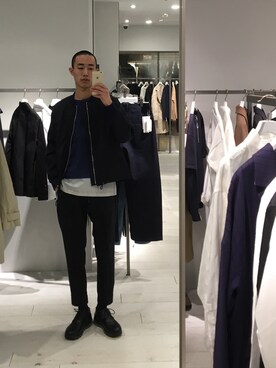 「DISCOVERED（ディスカバード）のアイテム（ブルゾン）」を使った、kzk_utさん（メンズ・180cm）の冬コーディネート