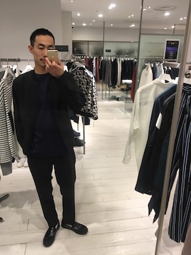 「ITTY BITTY（イッティービッティー）のアイテム（ブルゾン）」を使った、kzk_utさん（メンズ・180cm）の春コーディネート