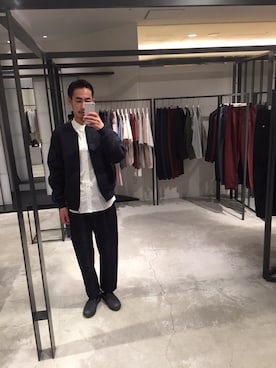 「UNITED TOKYO（ユナイテッドトウキョウ）のアイテム（ジャケット/アウター、ブルー系）」を使った、kzk_utさん（メンズ・180cm）の夏コーディネート