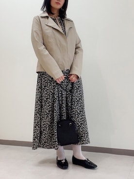 「ELENCARE DUE（エレンカーレデュエ）のアイテム（ワンピース/ドレス）」を使った、きょんさんさん（レディース・155cm）の冬コーディネート