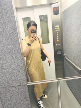 「TECHNOS（テクノス）のアイテム」を使った、u_chanさん（レディース・162cm）の夏コーディネート