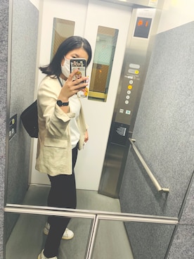 「JOURNAL STANDARD relume（ジャーナルスタンダード　レリューム）のアイテム（ノーカラージャケット）」を使った、u_chanさん（レディース・162cm）の秋コーディネート