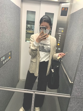 「JOURNAL STANDARD relume（ジャーナルスタンダード　レリューム）のアイテム（ノーカラージャケット）」を使った、u_chanさん（レディース・162cm）の秋コーディネート