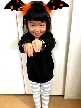 「wearhalloween2017」｜「アイテム（スウェット）」を使った、DENNAMIさん（レディース・153cm）の秋コーディネート