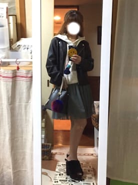 「アイテム（チャーム）」を使った、菜実さん（レディース・149cm）の春コーディネート