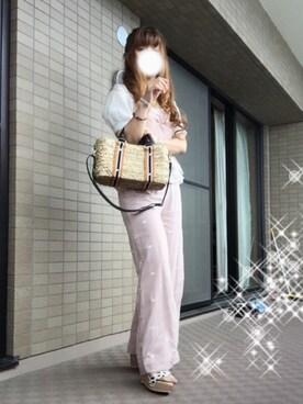 「LILY BROWN（リリーブラウン）のアイテム（キャミソール）」を使った、菜実さん（レディース・149cm）の夏コーディネート