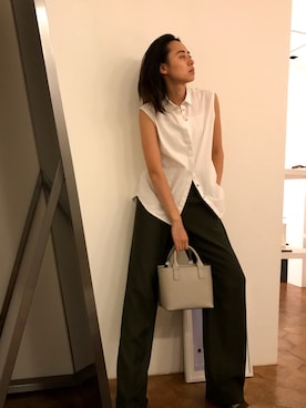 「H&M（エイチ・アンド・エム）のアイテム（キャミソール）」を使った、kikuchiさん（レディース・168cm）の秋コーディネート