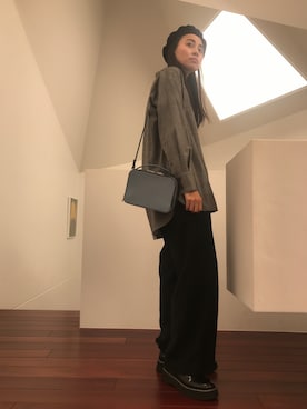 「新作」｜「アイテム（ハンチング/ベレー帽）」を使った、kikuchiさん（レディース・168cm）の秋コーディネート