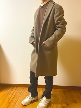 「youtube」｜「アイテム（ジャケット/アウター）」を使った、𖠚ᐝハルト/雑貨屋さんさん（メンズ・165cm）の冬コーディネート