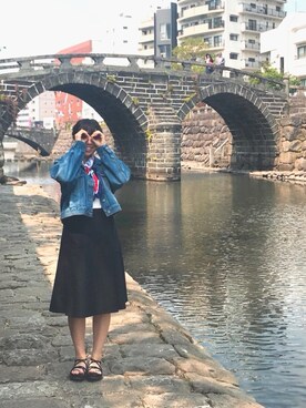 「OLIVE des OLIVE（オリーブデオリーブ）のアイテム（財布/小物）」を使った、Yukariさん（レディース・167cm）の春コーディネート