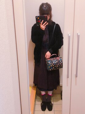 「ORiental TRaffic（オリエンタルトラフィック）のアイテム（ローファー）」を使った、ぺんさん（レディース・157cm）の春コーディネート