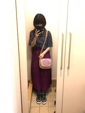「Desigual（デシグアル）のアイテム（ショルダーバッグ）」を使った、ぺんさん（レディース・157cm）の秋コーディネート