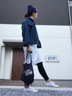 「CONVERSE（コンバース）のCONVERSE コンバース ジャック パーセル / JACK PURCEL（スニーカー）」を使った、mmmkkk12さん（レディース・163cm）の春コーディネート