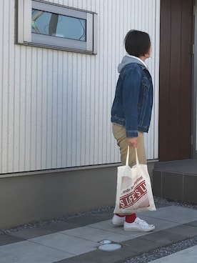 「CONVERSE（コンバース）のCONVERSE コンバース ジャック パーセル / JACK PURCEL（スニーカー）」を使った、mmmkkk12さん（レディース・163cm）の春コーディネート