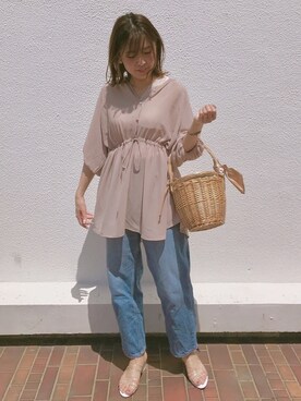 MAKIさん（レディース・161cm）の春コーディネート
