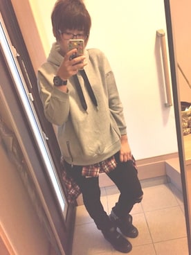 「jiggys shop（ジギーズショップ）のアイテム」を使った、ふくちゃんさん（レディース・162cm）の秋コーディネート