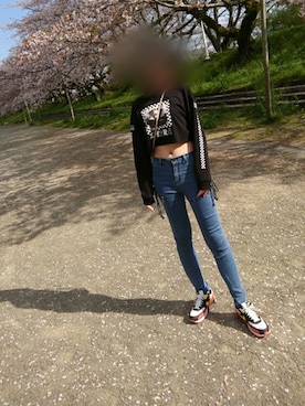 「はらだし」｜彩菜さん（レディース・161cm）の夏コーディネート