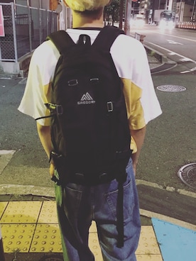 「Gregory」｜「アイテム（スラックス）」を使った、あつしさん（メンズ・175cm）の夏コーディネート