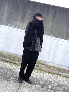 「Y's（ワイズ）のアイテム（ブルゾン）」を使った、ｺ ｳ ｾ ｲさん（メンズ・175cm）の冬コーディネート