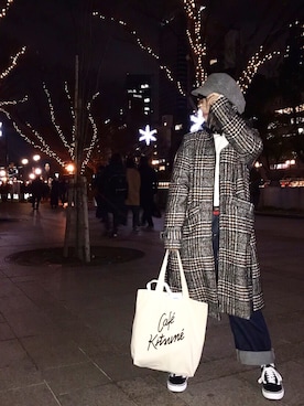 「COQULE（コクレ）のアイテム（ジャケット/アウター）」を使った、hikaru☺︎さん（レディース・152cm）の冬コーディネート