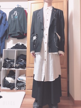 「sulvam」｜「アイテム（ブーツ）」を使った、生利他　佑さん（メンズ・168cm）の秋コーディネート