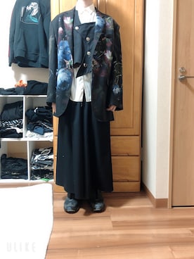 「sulvam」｜「アイテム（ジャケット/アウター）」を使った、生利他　佑さん（メンズ・168cm）の冬コーディネート