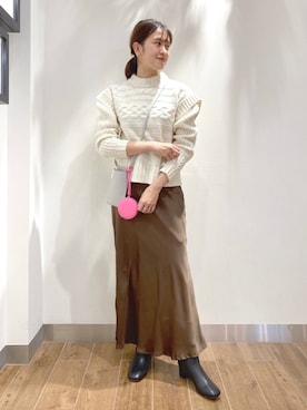 IKI_160cmさん（レディース・159cm）の冬コーディネート