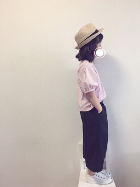 「ジャックパーセル」｜「アイテム（サロペット/オーバーオール）」を使った、chichichiiiさん（キッズ・110cm）の夏コーディネート