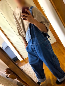 「ディッキーズ(Dickies)」｜「アイテム（サロペット/オーバーオール）」を使った、ねいさん（メンズ・172cm）の夏コーディネート