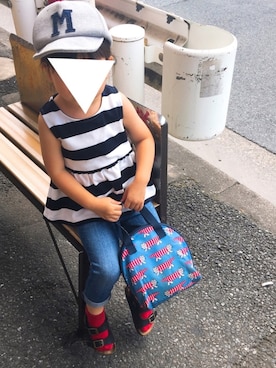 「ボーター」｜「アイテム（その他）」を使った、つっつ。さん（キッズ・100cm）の夏コーディネート