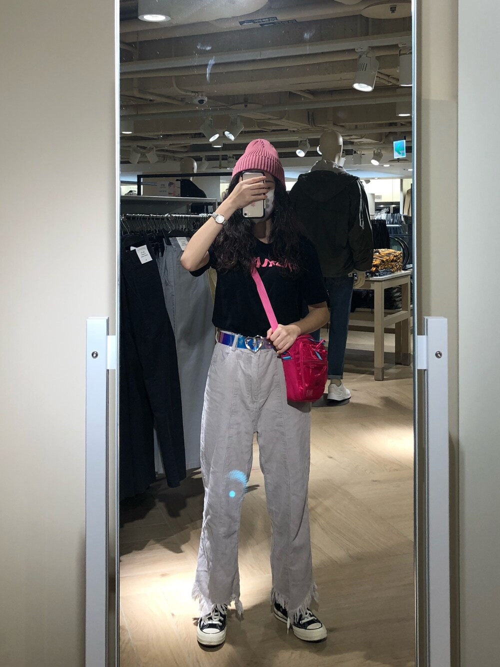 「no brandのアイテム（ベルト、その他）」を使った、👽👅🖕さん（レディース・150cm）の冬コーディネートの1枚目の写真