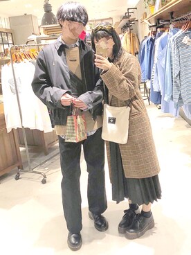 「RETRO GIRL（レトロガール）のアイテム（チェスターコート）」を使った、リ   オさん（レディース・152cm）の秋コーディネート