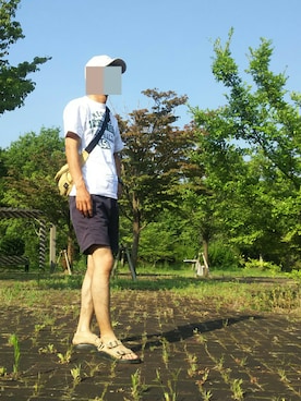 「STARCK EYES（スタルク アイズ）のアイテム」を使った、やんさかさん（メンズ・166cm）の夏コーディネート