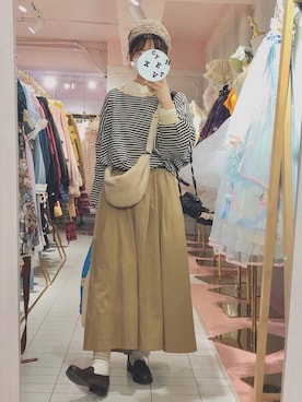 「Crisp（クリスプ）のアイテム（ヘアアクセサリー）」を使った、咕啊_瓜さん（レディース・160cm）の春コーディネート