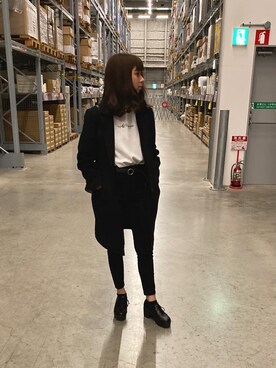 「Aqua leaf（アクアリーフ）のアイテム」を使った、87さん（レディース・161cm）の春コーディネート