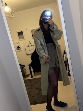 「R（アール）のアイテム」を使った、Mariさん（レディース・158cm）の秋コーディネート