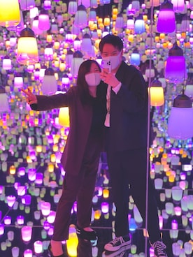 「誕生日」｜「アイテム（ノーカラージャケット）」を使った、Mariさん（レディース・158cm）の春コーディネート