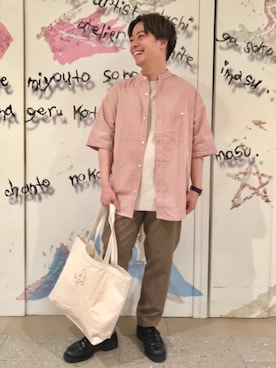 「USAコットン」｜coen TAKANORIさん（メンズ・166cm）の夏コーディネート