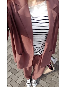 「CONVERSE（コンバース）のALL STAR HI（スニーカー）」を使った、ちゃたさん（レディース・160cm）の夏コーディネート