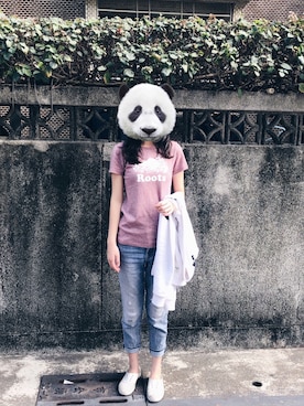 「Roots Canadaのアイテム（トップス）」を使った、mangoさん（レディース・171cm）の冬コーディネート