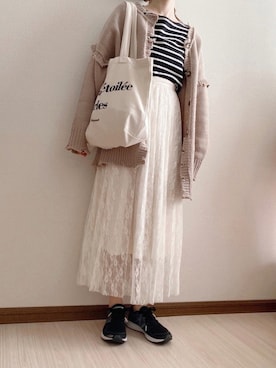 \  𝚖𝚘𝚖𝚘  /さんのコーディネート