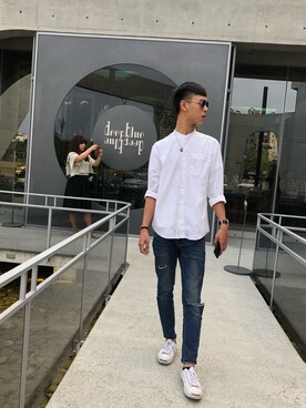 「SEIKO（セイコー）のアイテム（Analog watches、ブラック系）」を使った、Ryanさん（メンズ・176cm）の秋コーディネート