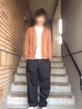 「フォロバ」｜「アイテム（スラックス）」を使った、hinaさん（メンズ・175cm）の春コーディネート