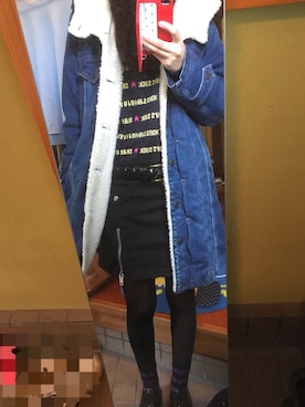 「RNA（アールエヌエー）のアイテム（その他アウター）」を使った、momocoさん（レディース・162cm）の冬コーディネート
