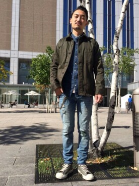 「筋トレ」｜Yasunori Chijiwaさん（メンズ・175cm）の秋コーディネート