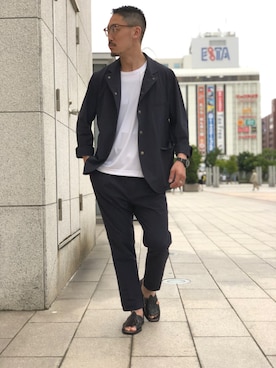 「ＩＶＹ」｜「アイテム（ジャケット/アウター）」を使った、Yasunori Chijiwaさん（メンズ・175cm）の夏コーディネート