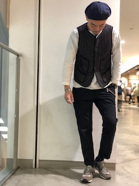 Yasunori Chijiwaさん（メンズ・175cm）の秋コーディネート