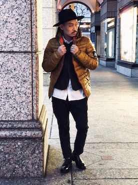 「SCOTCH & SODA（スコッチ アンド ソーダ）のアイテム（ジャケット/アウター）」を使った、Yasunori Chijiwaさん（メンズ・175cm）の冬コーディネート