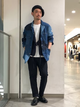 Yasunori Chijiwaさん（メンズ・175cm）の春コーディネート